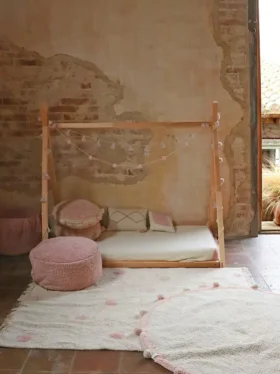 Lorena Canals – dywanik nadający się do prania „Hippy Dots Vintage Nude”