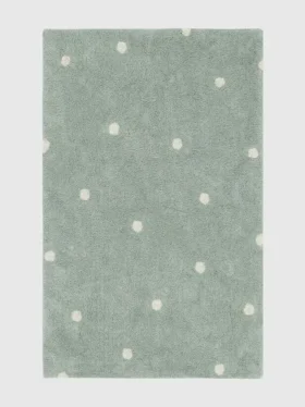Lorena Canals Dywanik nadający się do prania Mini Dot Blue Sage