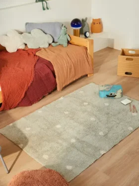 Lorena Canals Dywanik nadający się do prania Mini Dot Blue Sage