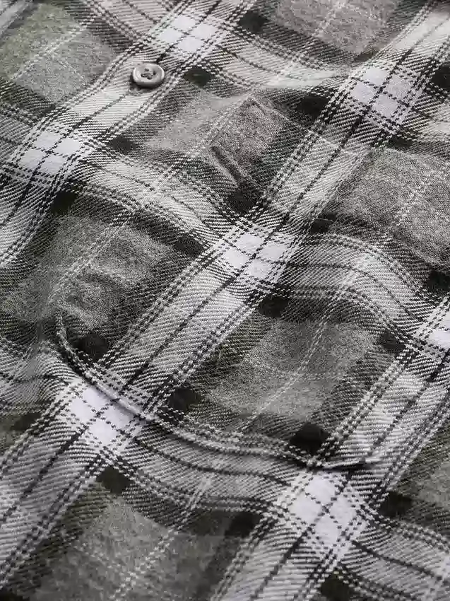 Luźna flanelowa koszula z bawełny organicznej