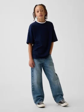 Luźne jeansy dla dzieci w stylu lat 90.
