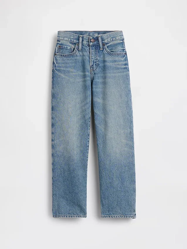 Luźne jeansy dla dzieci w stylu lat 90.