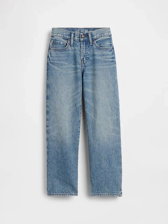 Luźne jeansy dla dzieci w stylu lat 90.