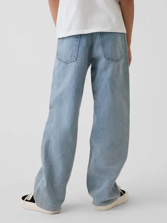 Luźne jeansy dla dzieci w stylu lat 90.