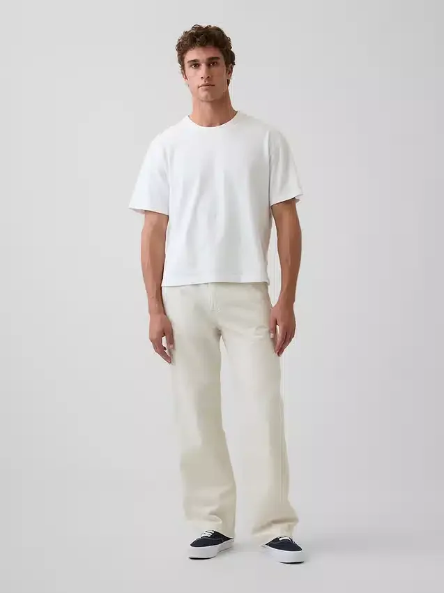 Luźne jeansy typu „Carpenter” w stylu lat 90.