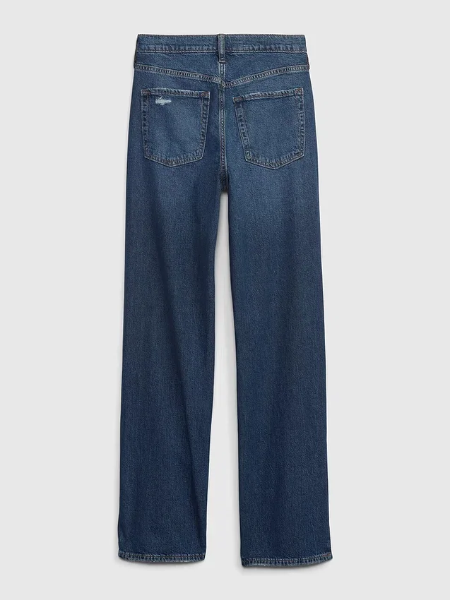 Luźne jeansy w stylu lat 90. dla nastolatków