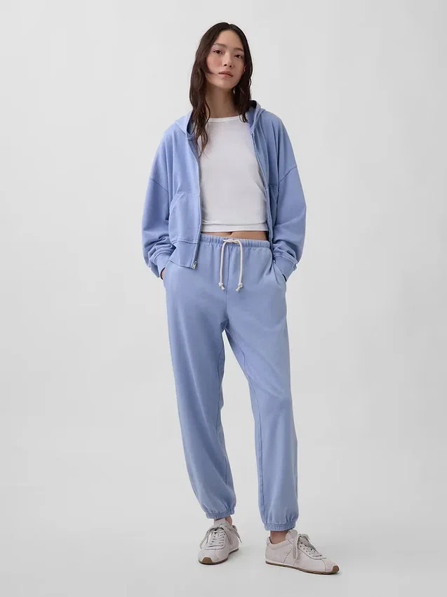 Luźne spodnie dresowe z miękkiej frotte Vintagesoft