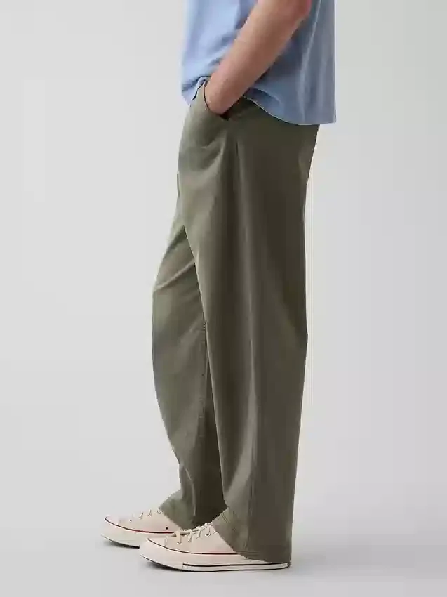 Luźne spodnie khaki