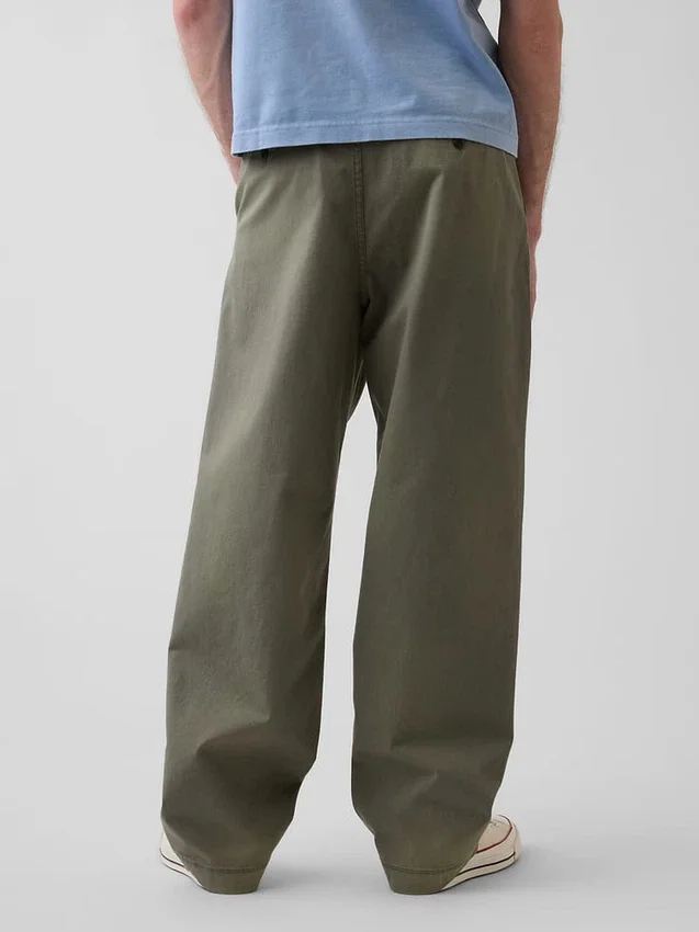 Luźne spodnie khaki