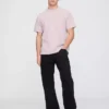 Luźny T-shirt z pikowanej bawełny