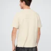 Luźny T-shirt z pikowanej bawełny