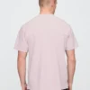 Luźny T-shirt z pikowanej bawełny