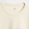 Luźny T-shirt z pikowanej bawełny