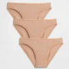 Majtki bikini z elastycznej bawełny organicznej (pakiet 3 szt.)