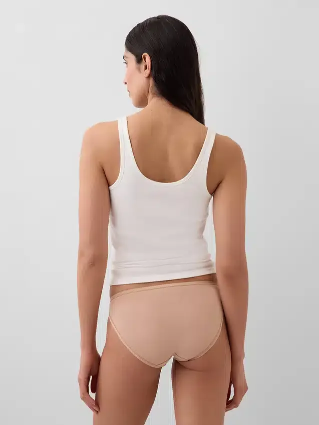 Majtki bikini z elastycznej bawełny organicznej (pakiet 3 szt.)