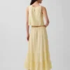Maksispódnica z warstwami z gazy bawełnianej