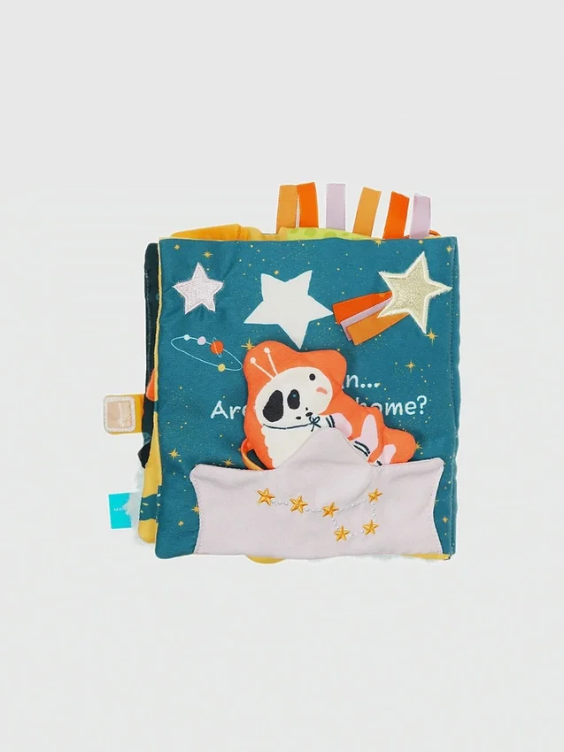 Miękka książeczka z efektem szelestu „Little Rocket Finds Home”