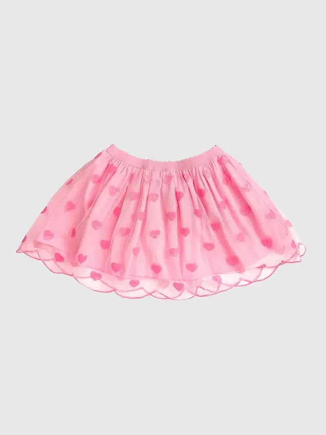 Mini spódniczka tutu „Sweet Wink” z cekinowymi serduszkami