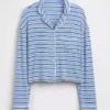 Najdelikatniejsza modalowa krótka bluzka piżamowa