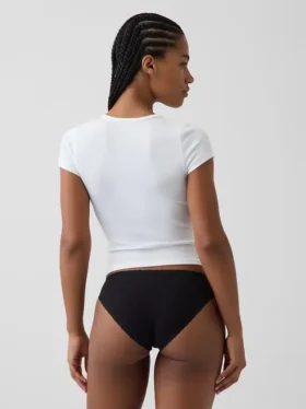 Najdelikatniejsze bikini z elastycznej bawełny organicznej z koronkową lamówką