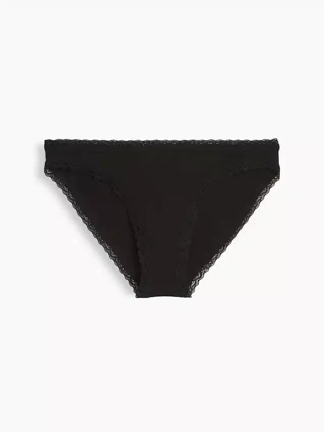 Najdelikatniejsze bikini z elastycznej bawełny organicznej z koronkową lamówką