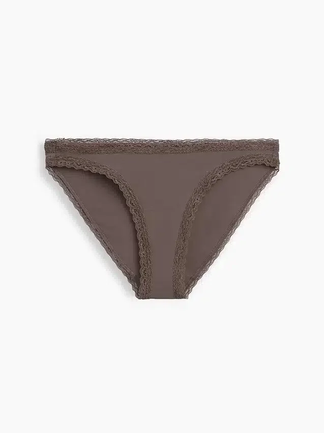 Najdelikatniejsze bikini z elastycznej bawełny organicznej z koronkową lamówką