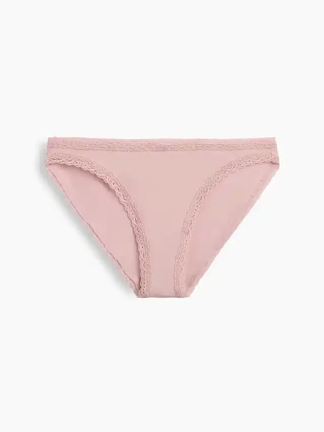 Najdelikatniejsze bikini z elastycznej bawełny organicznej z koronkową lamówką