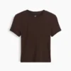 Najdelikatniejszy modalny T-shirt piżamowy z ściągaczem