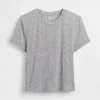 Najdelikatniejszy modalny T-shirt piżamowy z ściągaczem