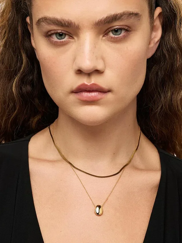 Naszyjnik Ana Luisa Gold Mini Pebble