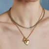 Naszyjnik tenisowy Hart z oprawą bezel