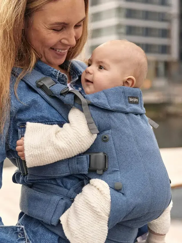Nosidełko Babybjorn Harmony z tkaniny melanżowej