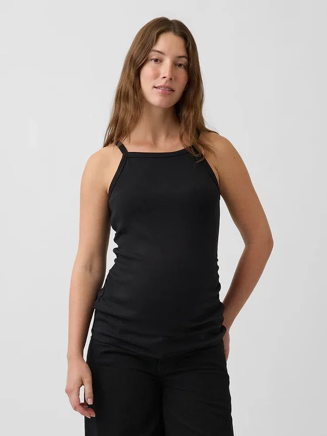 Nowoczesna odzież ciążowa z dekoltem typu fartuch