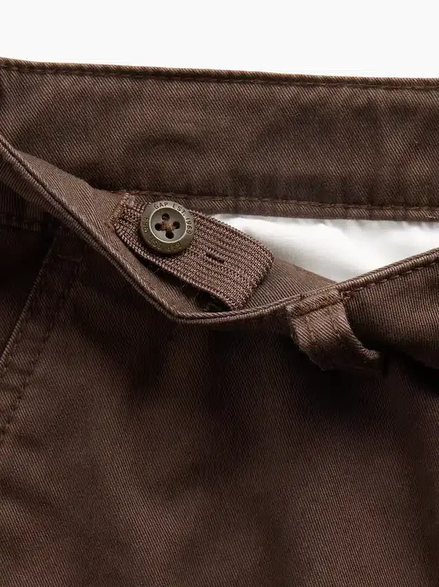 Nowoczesne, luźne spodnie khaki dla dzieci