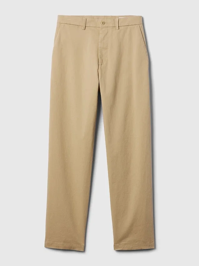 Nowoczesne, luźne spodnie w kolorze khaki