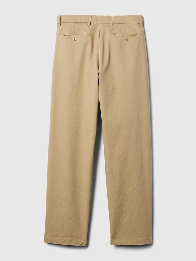Nowoczesne, luźne spodnie w kolorze khaki