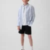 Nowoczesne szorty dziecięce w stylu mundurka w kolorze khaki