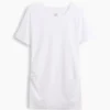 Nowoczesny T-shirt odzieży ciążowej z okrągłym dekoltem
