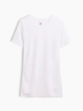 Nowoczesny T-shirt odzieży ciążowej z okrągłym dekoltem