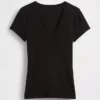 Nowoczesny T-shirt z dekoltem w serek