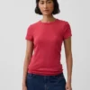 Nowoczesny T-shirt z okrągłym dekoltem