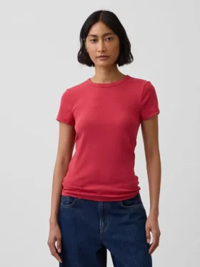 Nowoczesny T-shirt z okrągłym dekoltem