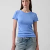 Nowoczesny T-shirt z okrągłym dekoltem
