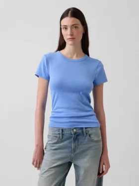 Nowoczesny T-shirt z okrągłym dekoltem