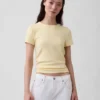 Nowoczesny T-shirt z okrągłym dekoltem