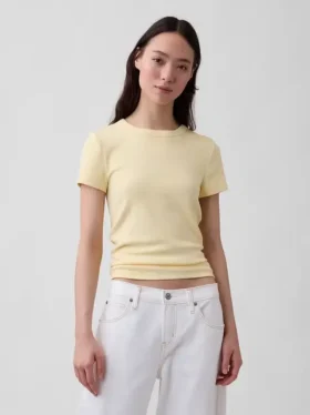Nowoczesny T-shirt z okrągłym dekoltem