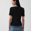 Nowoczesny T-shirt z okrągłym dekoltem
