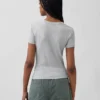 Nowoczesny T-shirt z okrągłym dekoltem