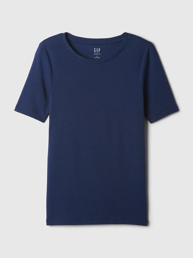 Nowoczesny T-shirt z okrągłym dekoltem