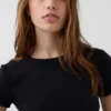 Nowoczesny T-shirt z okrągłym dekoltem
